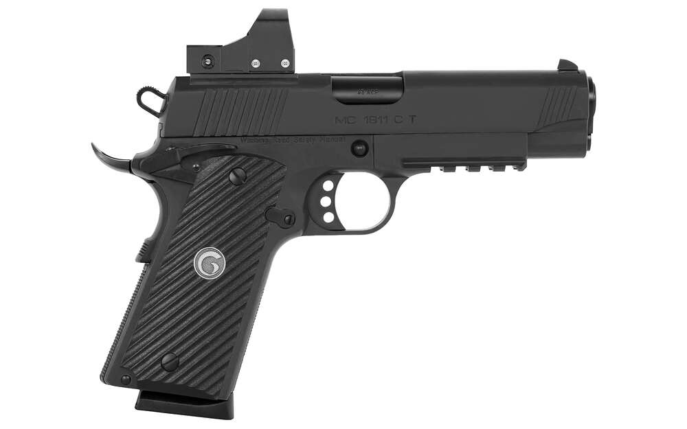 Handguns EAA Corp 4.40" 45ACP EAA*390071 GIRSAN MC1911C OPTICS 45A 4.4 8R  BL • Model: 4.40"